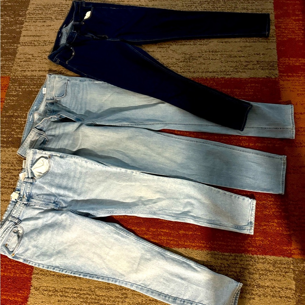 3 pair of women jeans size 16 Bundle